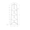 Monarch Specialties Bookshelf, Bookcase, Etagere, Corner, 4 Tier, 60 in.H, Office, Bedroom, White Laminate, White Metal I 3665 - alternate 7